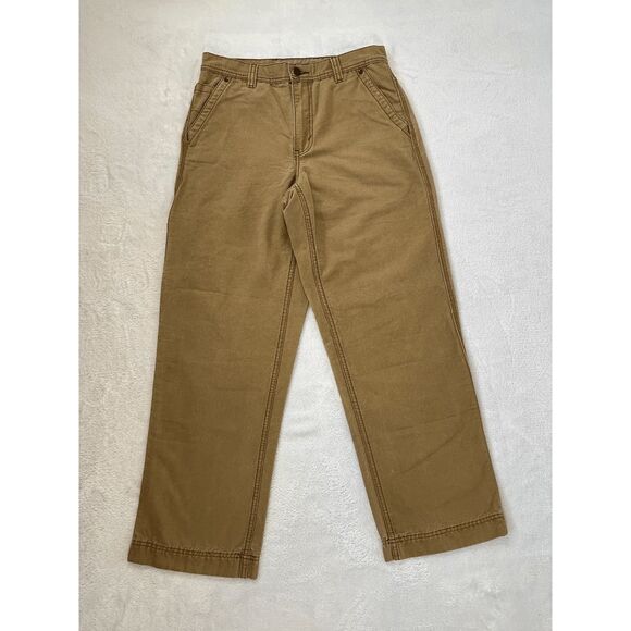 Eddie Bauer Other - Men's Eddie Bauer Tan Twill Carpenter Pants Size 31 X 30 Easy Fit, 100% Cotton